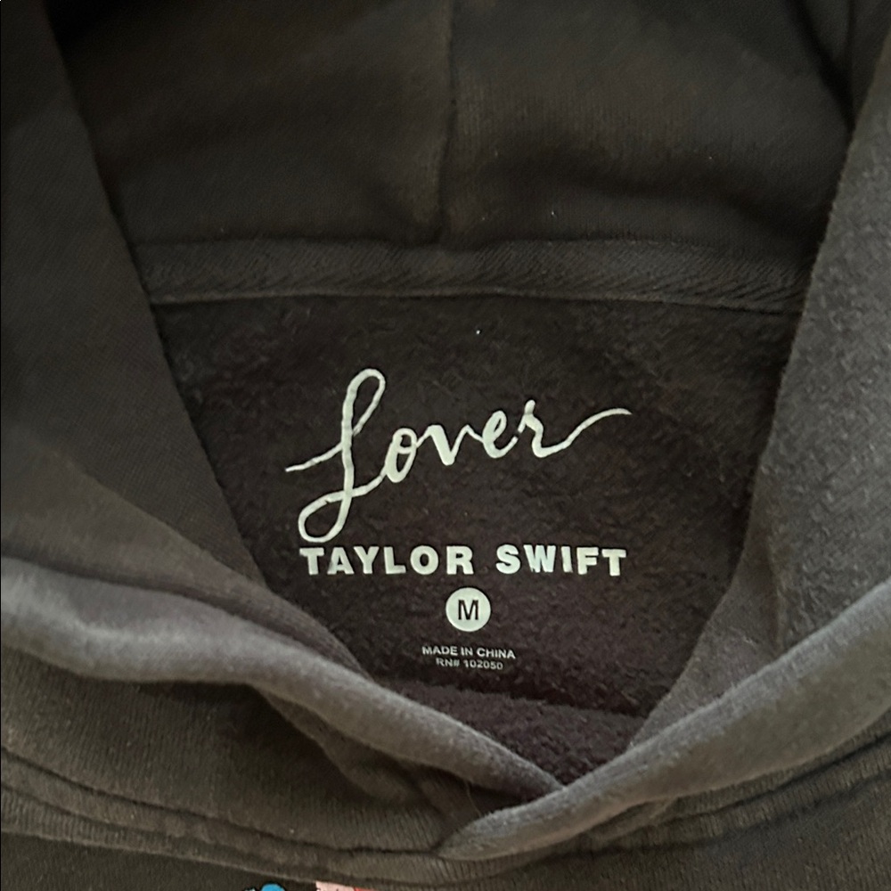 Taylor Swift Black 'Lover Live From Paris' Graphic Hoodie - Picture 3 of 3